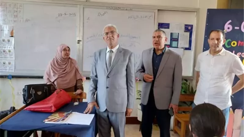مدير تعليم الإسماعيلية يتفقد مدارس إدارة شمال