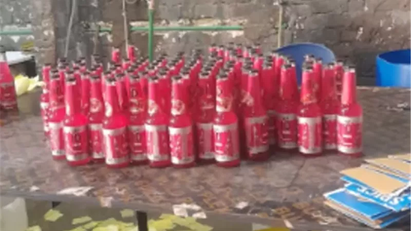 ضبط مصنع خمور مغشوشة بالوراق