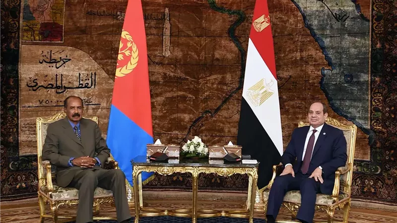الرئيس السيسي يستقبل أسياس أفورقي رئيس دولة إريتريا