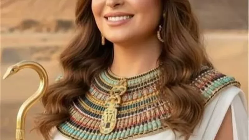 بحبك يا بلدى .. نرمين الفقي تحتفل بالمتحف المصري الكبير ..صور
