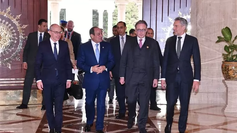الرئيس السيسي يستقبل رؤساء وزراء دوقية لوكسمبورج وهولندا وبلجيكا