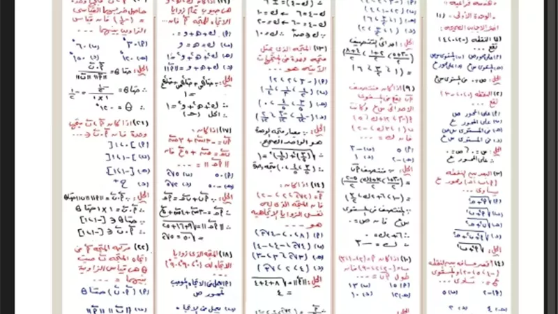 مراجعة هندسة لطلاب علمي رياضة بالثانوية العامة