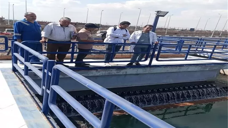 صحة البيئة تتابع مياه الشرب المرشحة والجوفية بايتاى البارود