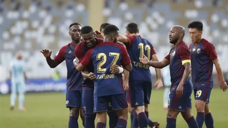 الوحدة الإماراتى يهزم ناساف الأوزبكى بصعوبة فى أبطال آسيا