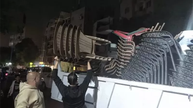 رفع ٣٢٢ اشغال من شارع المطار بالمنيره الغربية