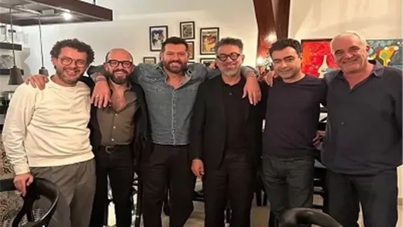 عمرو يوسف يحتفل مع نجوم احتفالية المتحف الكبير بالنجاح وتصدر التريند