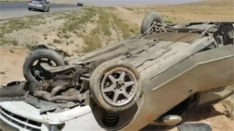مصرع طفل وإصابة 4 أثر انقلاب سيارة بالطريق الصحراوى الشرقي بأسيوط