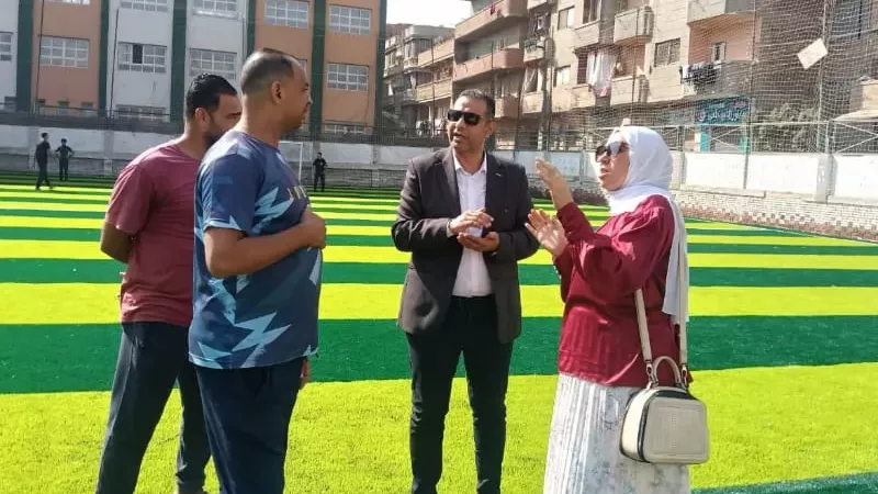 مدير الرياضة يتابع الأعمال الإنشائية بعدد من مراكز شباب القليوبية