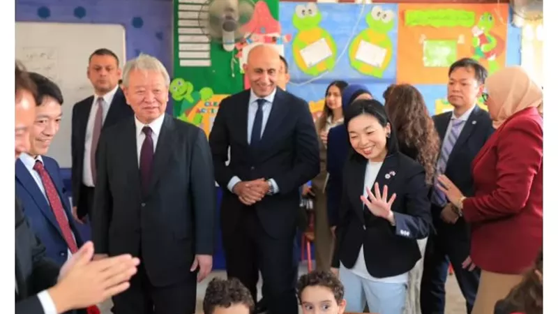 أميرة يابانية تزور المدرسة المصرية اليابانية بزهراء مدينة نصر
