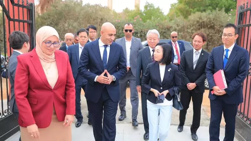 وزير التعليم يصطحب الأميرة أكيكو إلى المدرسة المصرية اليابانية