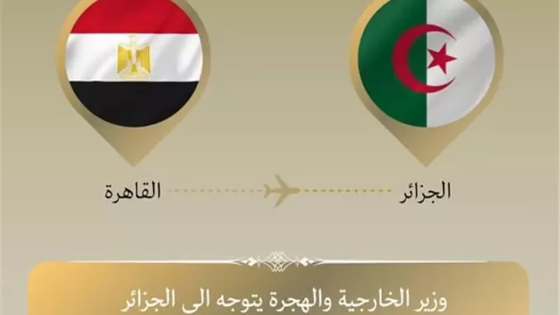 وزير الخارجية يتوجه للجزائر لبحث سبل تعزيز العلاقات الثنائية