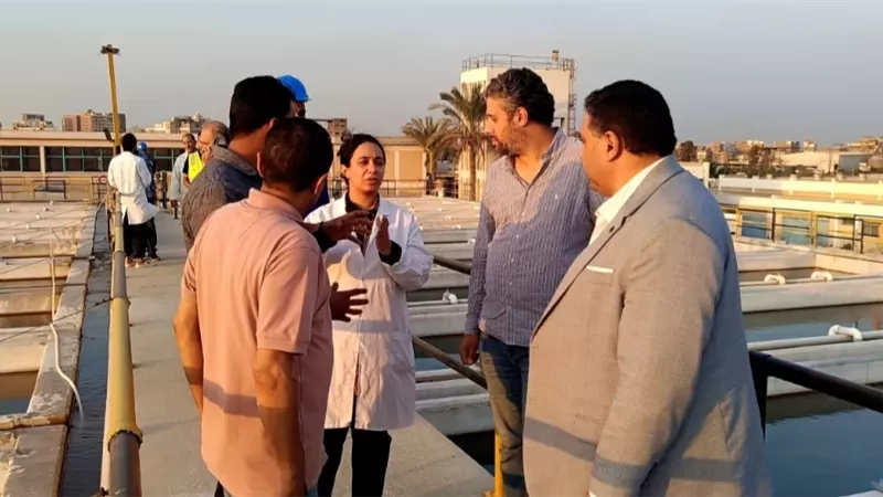 التراس يتفقد محطة مياه عقد 4 بدمنهور ويؤكد سلامة العاملين