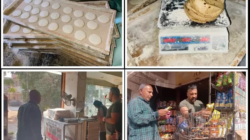 ضبط 51 مخالفة تموينية بـ4 مدن بالقليوبية ضمن حملات رقابية مكثفة