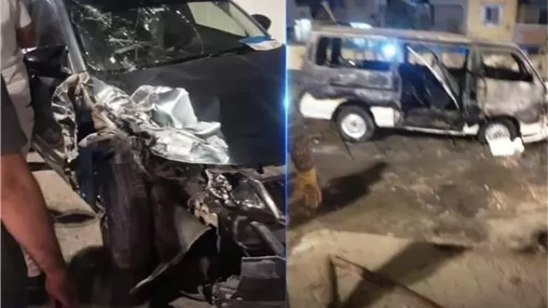 الاستعلام عن إصابة 4 فى اشتعال نيران داخل سيارة بالقناطر الخيرية