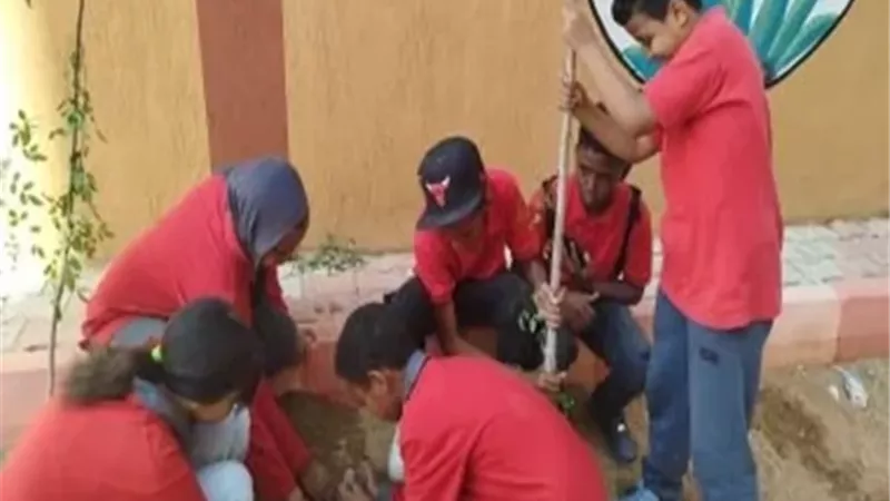 أسوان تواصل زراعة أشجار الظل بالمدارس