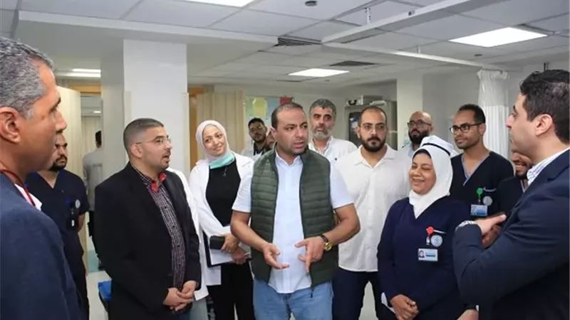 رئيس الإدارة المركزية للرعاية الصحية يتفقد مستشفى شرم الشيخ