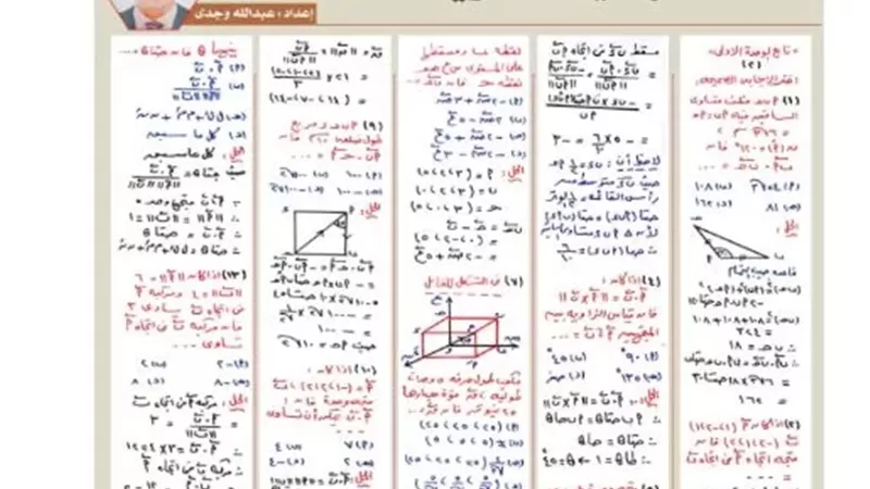 15 سؤالا وإجابتها.. مراجعة هندسة فراغية للثانوية العامة 2026