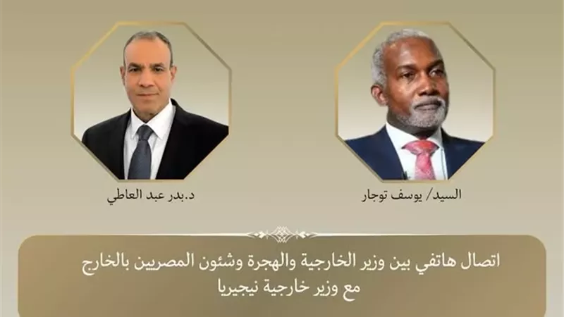 وزير الخارجية يؤكد على عمق العلاقات التاريخية بين مصر ونيجيريا