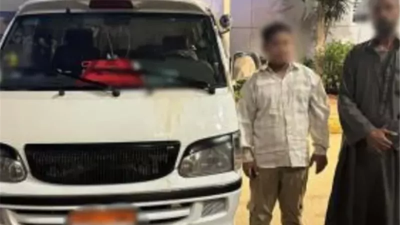 ضبط طفل يقود سيارة ميكروباص بالقليوبية