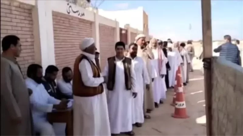 زحام امام لجان الاقتراع بمحافظة مطروح