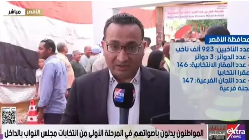 المواطنون يدلون بأصواتهم في انتخابات مجلس النواب بالأقصر
