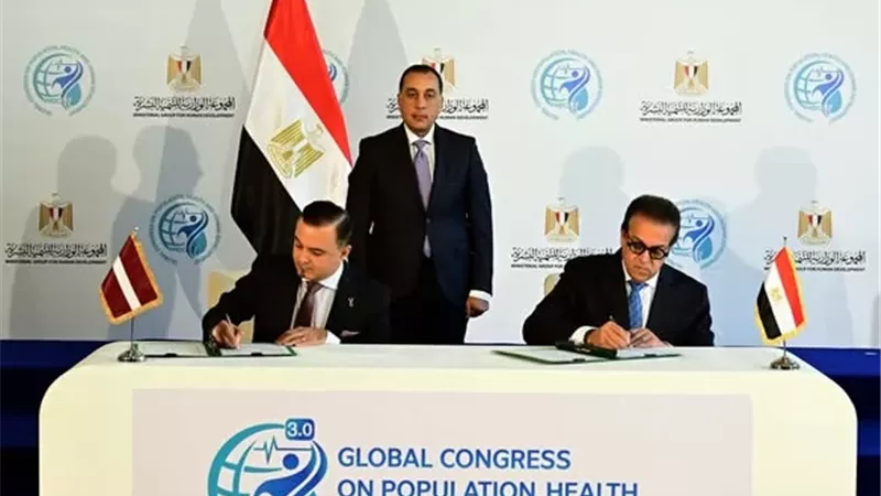 رئيس الوزراء يشهد مراسم توقيع مذكرة تفاهم بين مصر ولاتفيا