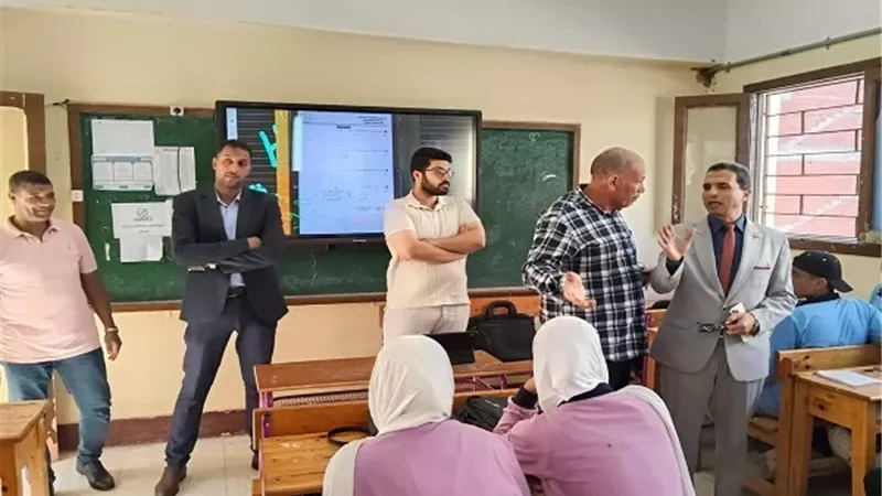 تفقد وكيل تعليم كفر الشيخ مدارس إدارة دسوق بكفر الشيخ