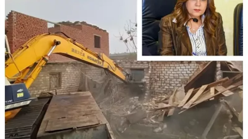 وزيرة التنمية المحلية : إزالات فورية للتعديات على أراضي طرح النهر