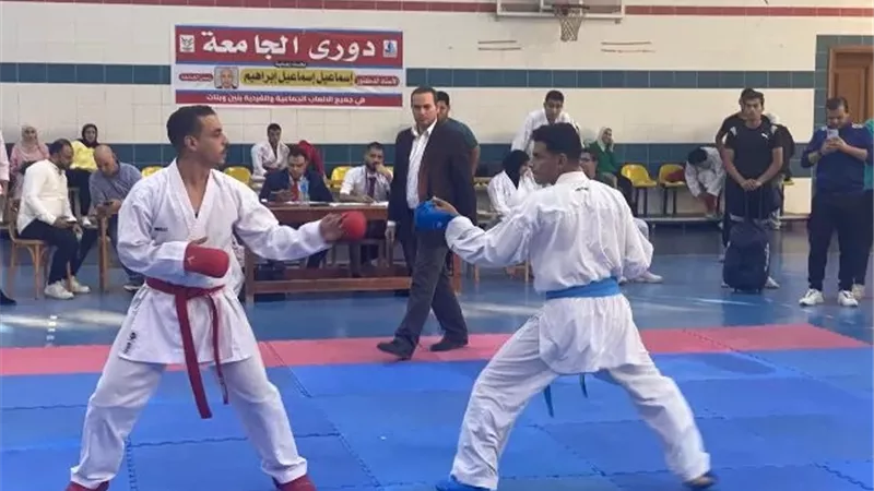 طلاب كفرالشيخ يتألقون في بطولة الكاراتية التي نظمتها الجامعة