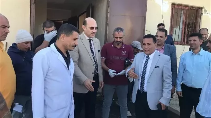 رئيس جامعة السادات يتفقد معرض بيع اللحوم بالطب البيطري