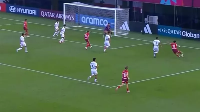 شيرار يحرز الهدف الاول لـ سويسرا في مرمي منتخب مصر تحت 17 عامًا