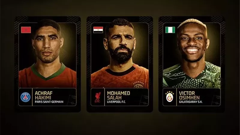 محمد صلاح علي رأس القائمة النهائية لـ أفضل لاعب في إفريقيا 2025