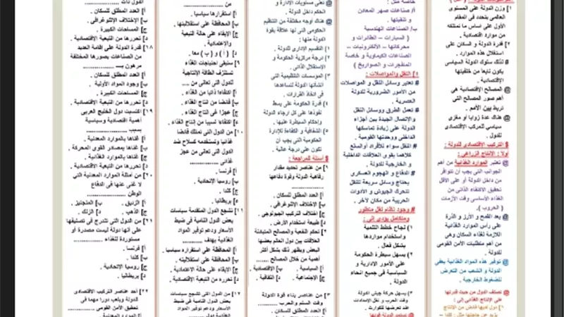 مراجعة لأهم دروس الجغرافيا لطلاب الثانوية العامة
