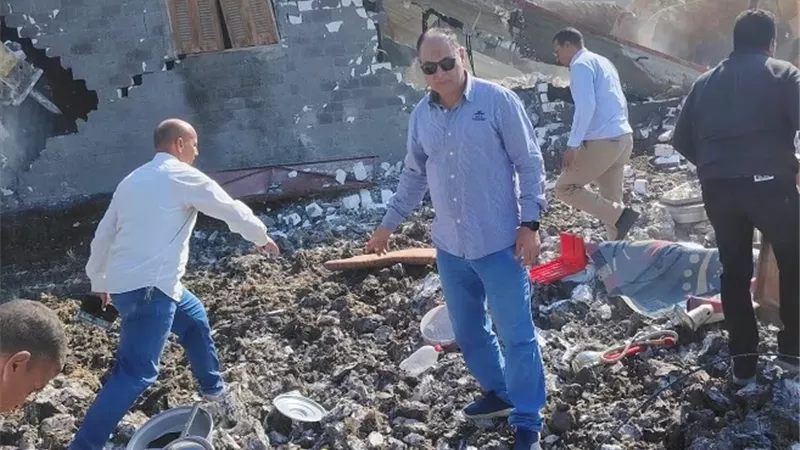 إزالات للتعديات على الاراضى الزراعية في البحيرة
