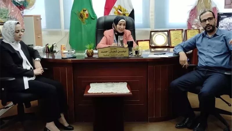 وكيل وزارة الصحة بالفيوم..تعقد اجتماعا مع ادارة العلاجى والادارات