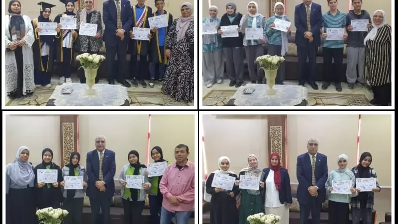 اختتام مسابقة أوائل الطلبة للمرحلة الإعدادية بالقليوبية وتكريم الفائزين