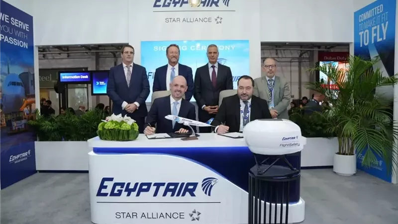 مصر للطيران توسع شراكتها مع FlightSafety International