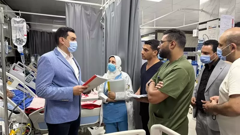 وكيل صحة البحيرة يتفقد مستشفى الرحمانية فى فترة النوباتجية