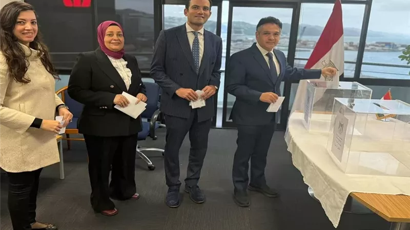فتح باب التصويت أمام الناخبين لليوم الثاني بانتخابات النواب في سفارة مصر بنيوزيلندا