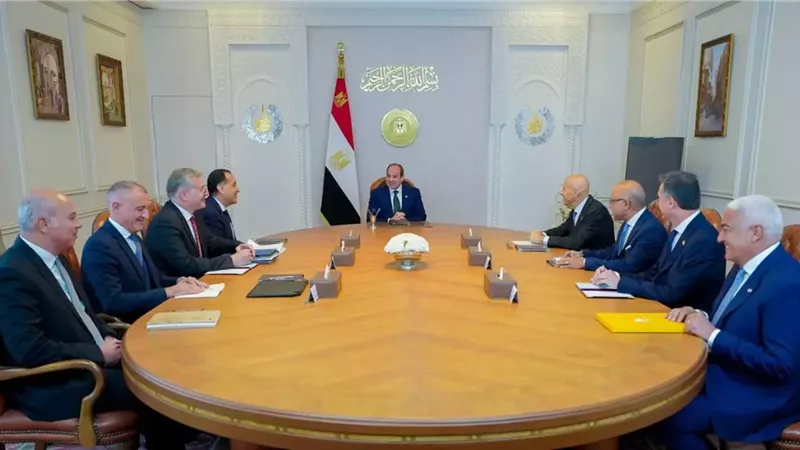 الرئيس السيسي يستقبل الرئيس التنفيذي لشركة 