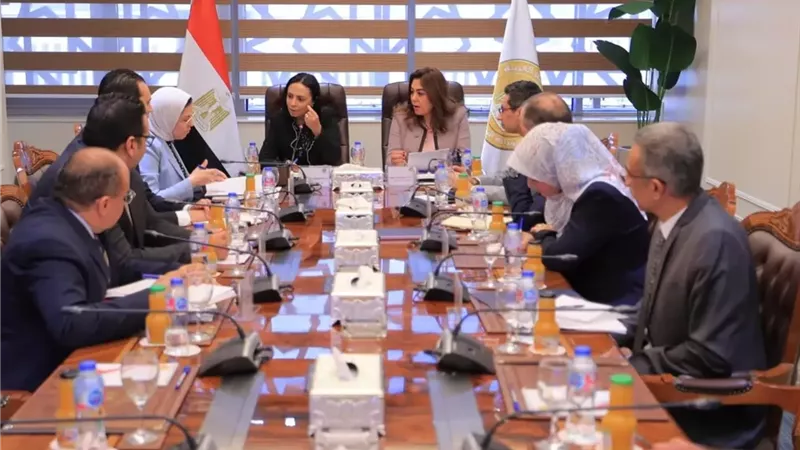 وزيرة التنمية المحلية تبحث دعم جهود الهلال الأحمر المصري