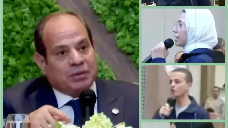 الرئيس السيسي يشيد بطلاب جامعة القاهرة