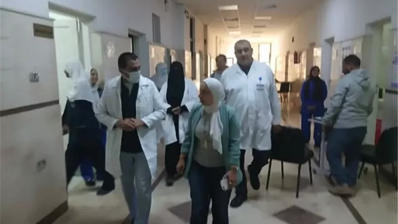 مدير صحة الإسماعيلية تتفقد مستشفى الحميات ..صور