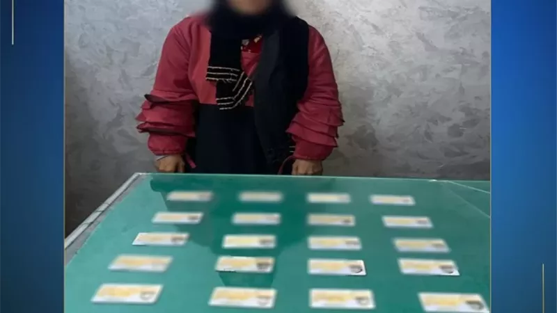 ضبط سيدة تجمع البطاقات لصالح أحد المرشحين بقنا