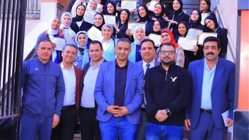 وكيل الشباب بالقليوبية يشهد ختام تدريب طلاب 