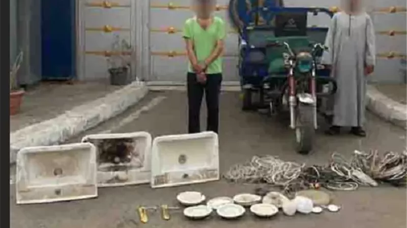 ضبط نقاش سرق أسلاك كهربائية من داخل مسكن بالقاهرة