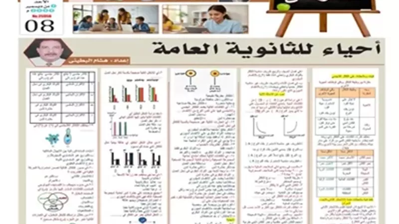 مراجعة هامة في مادة الأحياء لطلاب الثانوية العامة 2026
