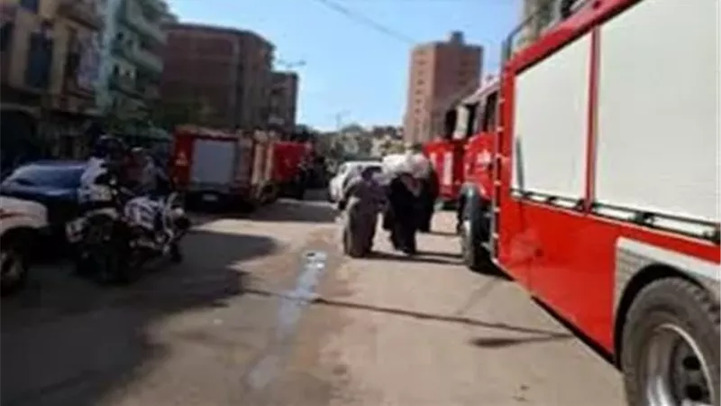 انتداب المعمل الجنائي لفحص حريق جراج في أكتوبر