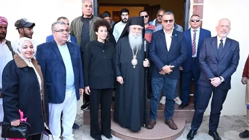محافظ جنوب سيناء يشارك فى احتفالات القديسة كاترينا