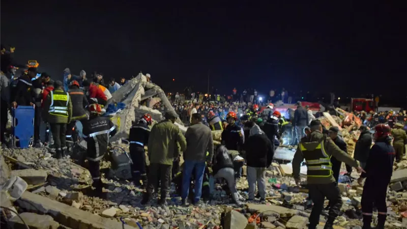 مصرع 22 شخصا جراء انهيار بنايتين في المغرب